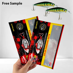 Soft Baits Plastic 3-Side Seal Packaging Micro Trout Bait Seal for Lure Zipper Bags With Hanging Hole