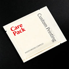 Customized Mini 3 Side Heat Seal Sachet Personal Care Packaging Skincare Facial Pouch With Zipper
