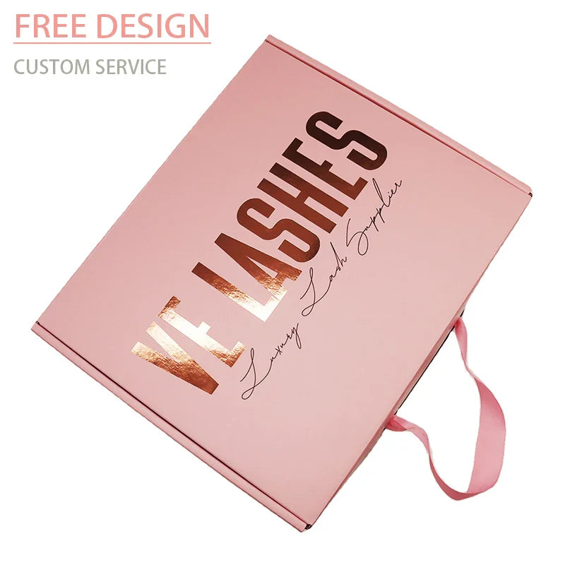 Customizable Corrugated Packaging Cosmetic Clothing Custom Logo Packaging Shoes Box for Mailer Shipping Carton Box with Handle