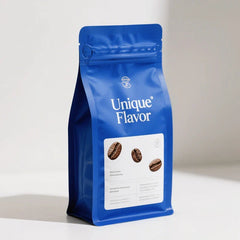 Wholesale 12OZ Aluminum Foil Empty Plastic Matte Outside Coffee Bean Powder Pouches With Valve