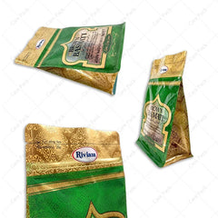 Customized Wholesale Coffee Plastic Tea Coffee Bean Flat Bottom Stand up Packaging Bag With Zipper 1kg