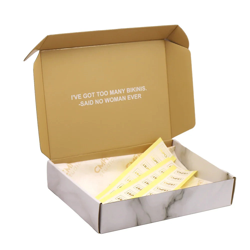 Wholesale Eco Friendly Cardboard Tuck End Box Black Skincare Cosmetic Beauty Gift Recycled Corrugated Mailer Package Box