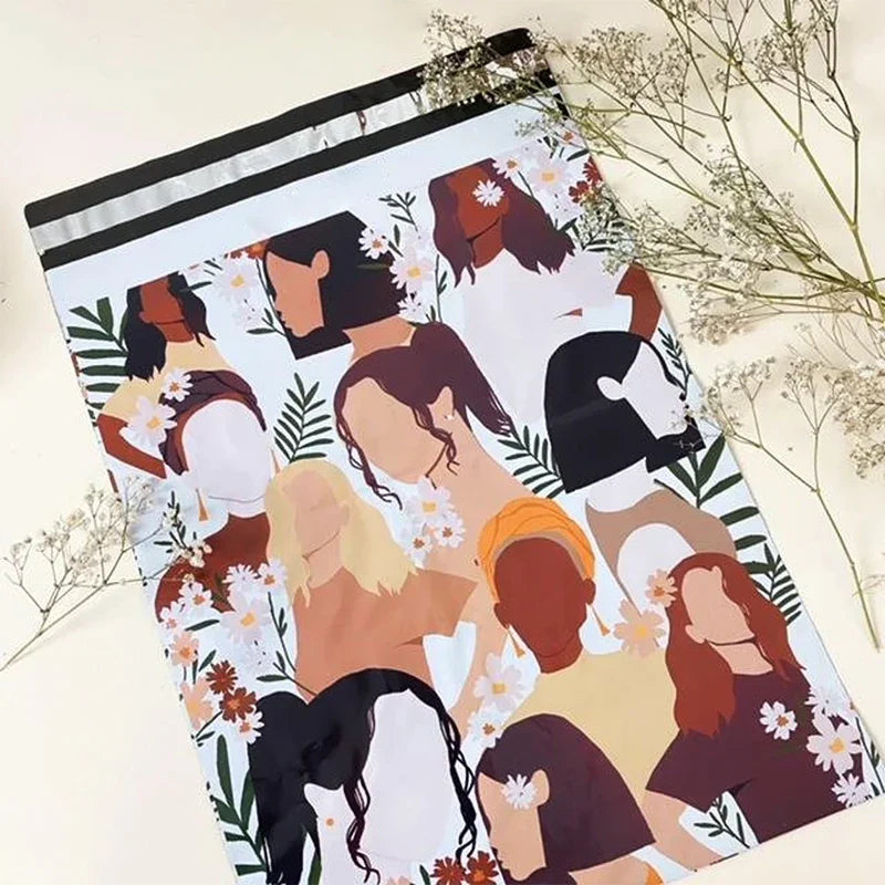 Custom Printed Design Eco Friendly Recycled Matte 10x13 Poly Mailer Envelopes Mailing Courier Packaging Bags for Clothing