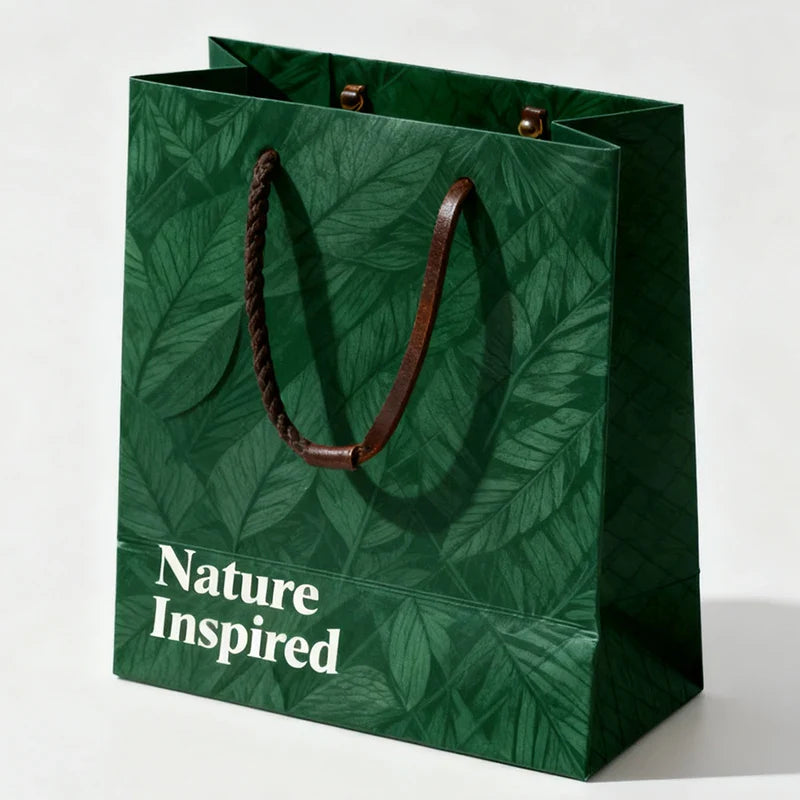 High Quality Kraft Paper Gift Clothing Boutique Recyclable Shopping Carry Carrier Bags With Twist Handles