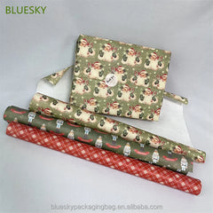 Retail Christmas Wrapping Paper Wholesale Christmas Paper Certified Christmas Wrap Seasonal Holiday Packaging Paper