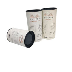 Wholesale Custom Metal Cover Cardboard Paper Tube for Food & Beverage Packaging Round Box