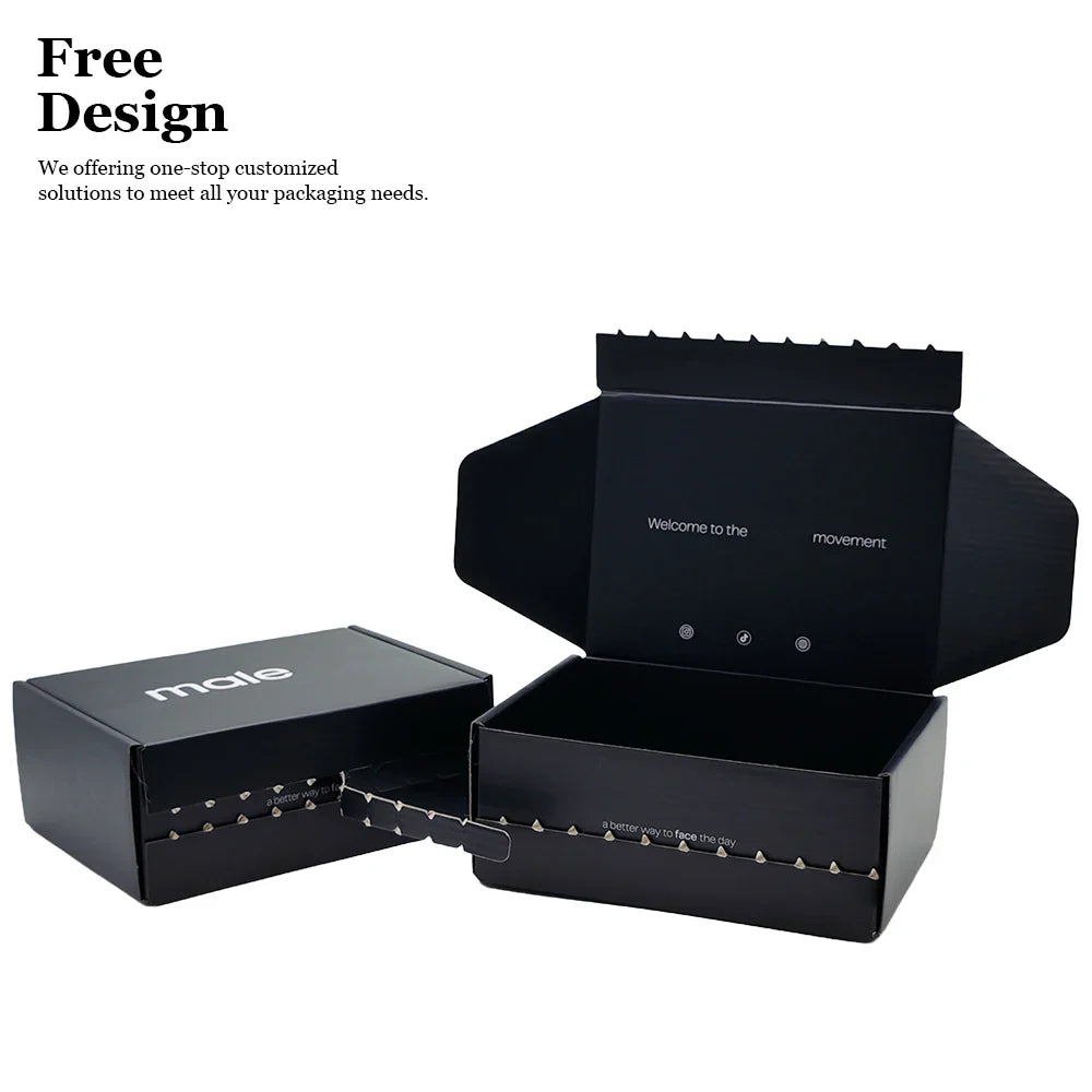 Custom Folding Apparel Box Corrugated Mailer Kraft Paper Box Packaging Express Shipping Box for Clothes T-Shirt