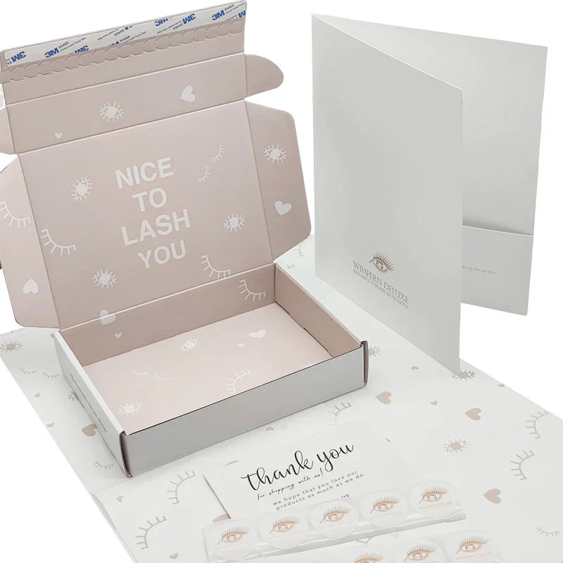 Free Sample Custom Design Luxury Recycled Large Corrugated Mailing Clothing Box Packaging White Mailer Shoes Boxes for Packiging