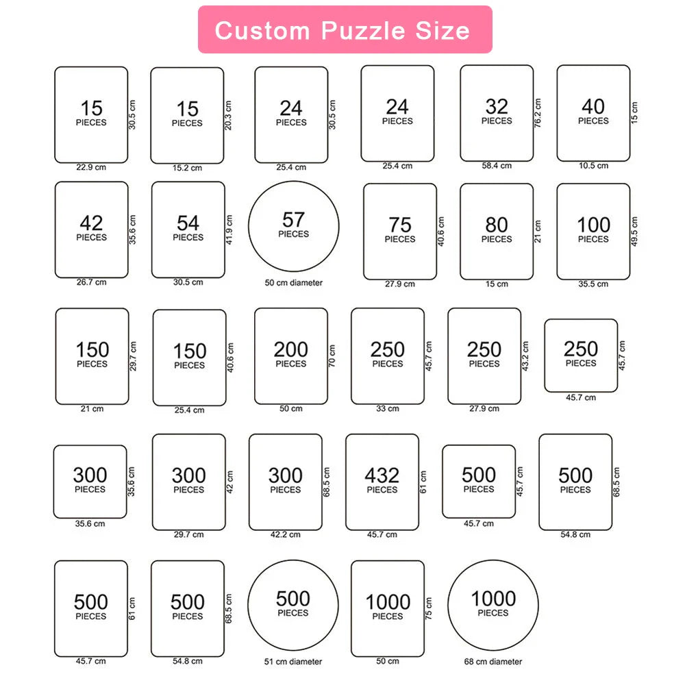 Luck Packing Wholesale Adults Custom Personalized Jigsaw Puzzle Game Box Manufacturer 1000 Pieces Custom Jigsaw Puzzle