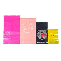 Customized Logo Printed Zipper Black Clothing Zip Lock Poly Bags Pouch Custom Plastic Bags for Packaging Hoodie