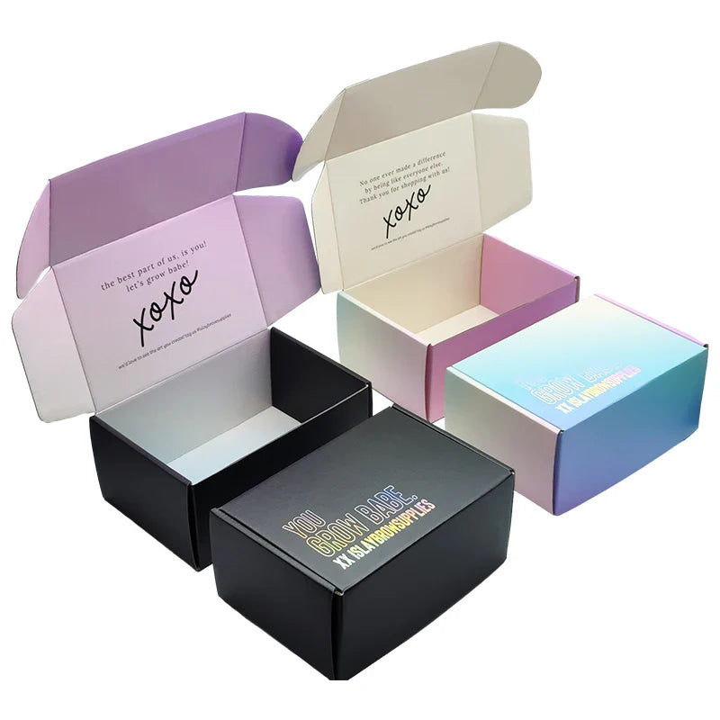 Custom Private Label Hair Pink Packing Luxury Recycle Emballage Verpackung Carton Mailer Box for Wig Packaging Boxes Custom Logo