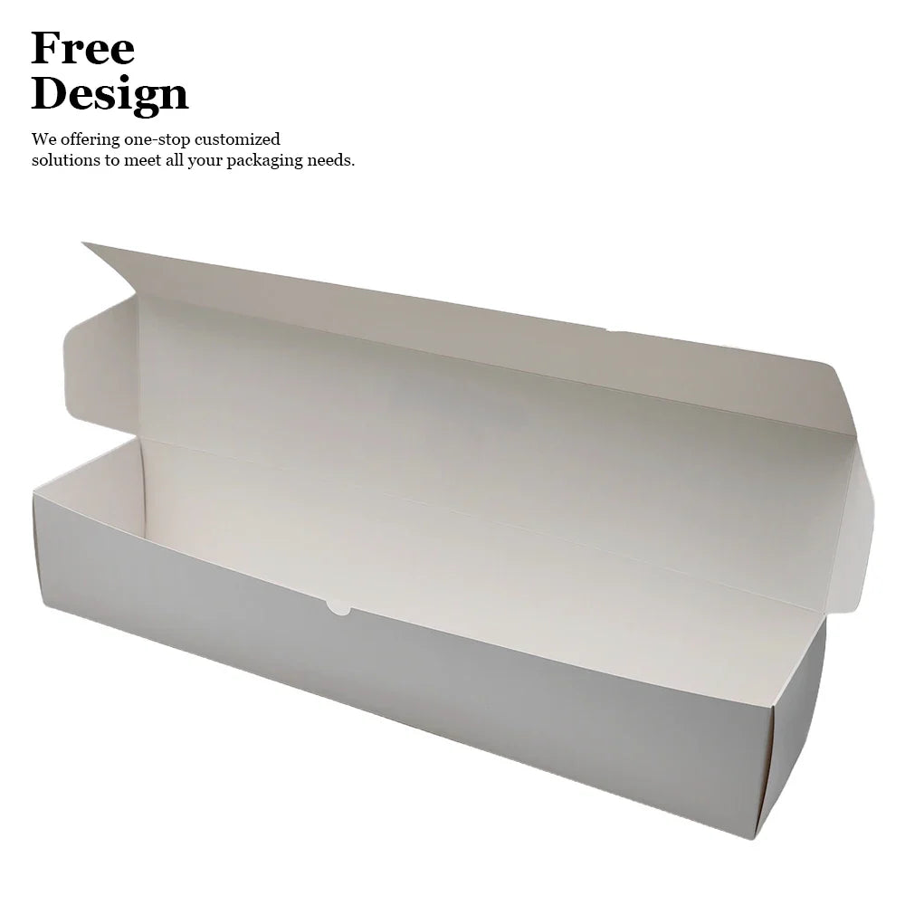 OEM Customized Flat Folding Food Packaging Box White Matt Card Coated Paper Mailing Cardboard Storage Delivery Boxes