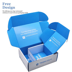 Manufacturer Customize Corrugated Cardboard Paper Box Skincare Packaging Mailing Box Cosmetic Jar Shipping Boxes Custom Logo