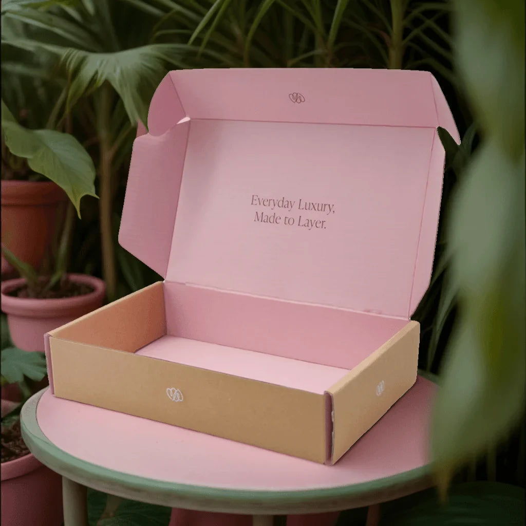 Custom Printed Logo Black Pink Foldable Corrugated Paper Express Packaging Shipping Mailer Boxes for Small Business With Logo