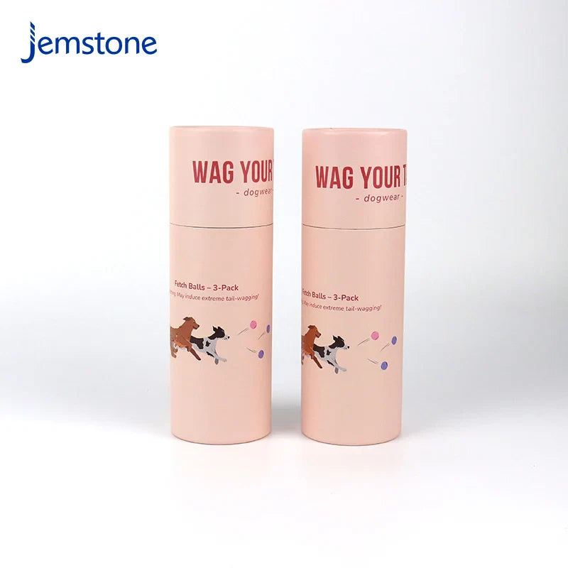 Eco-Friendly Luxury Kraft Tennis Cardboard Tube Custom Logo Dog Catch Ball Paper Cylinder Box Packaging Premium Quality Product