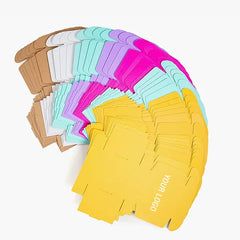 Airplane Fold Packaging Box Pink Corrugated Paper Box Customized Jewelry Nail Storage Gift Box Shipping Cardboard Printed Logo