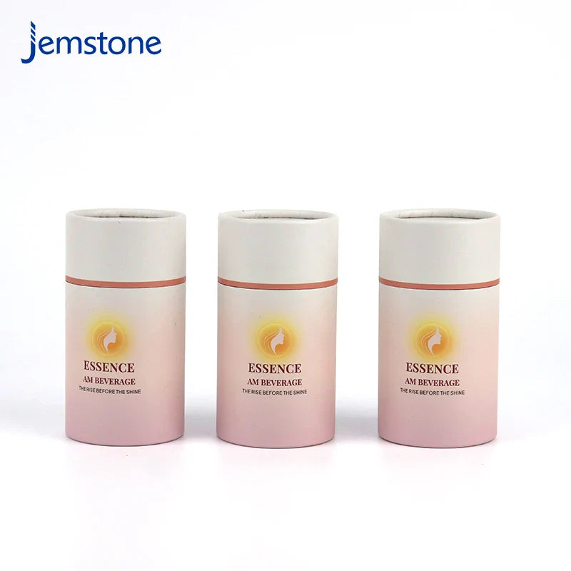 Custom Eco-Friendly Luxury Kraft Cardboard Food Beverage Tea Coffee Cylinder Box Packaging Perfume Bottle Paper Tube