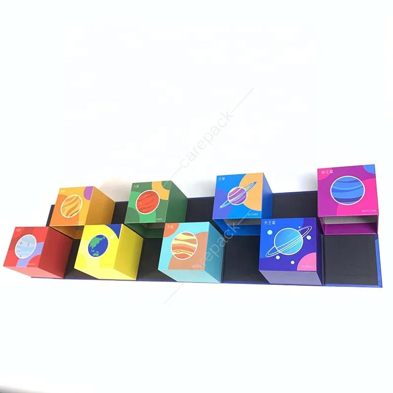 Custom Printing Book Shape Moon Cake Box Luxury Food Paperboard Rigid Boxes Gravure Printing Small Cake Box with 3 Pieces