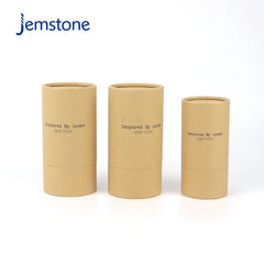 Custom Eco-Friendly Brown Kraft Paper Tube  Round Cosmetic Perfume Cardboard Tube Packaging Food Tea Coffee Cylinder Packaging