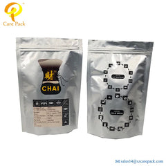 Custom Food Grade Soy Flour Packaging Zipper Bags Eco Friendly Reusable Tea Bags Packaging Weight Loss Tea Mylar Pouch Bag