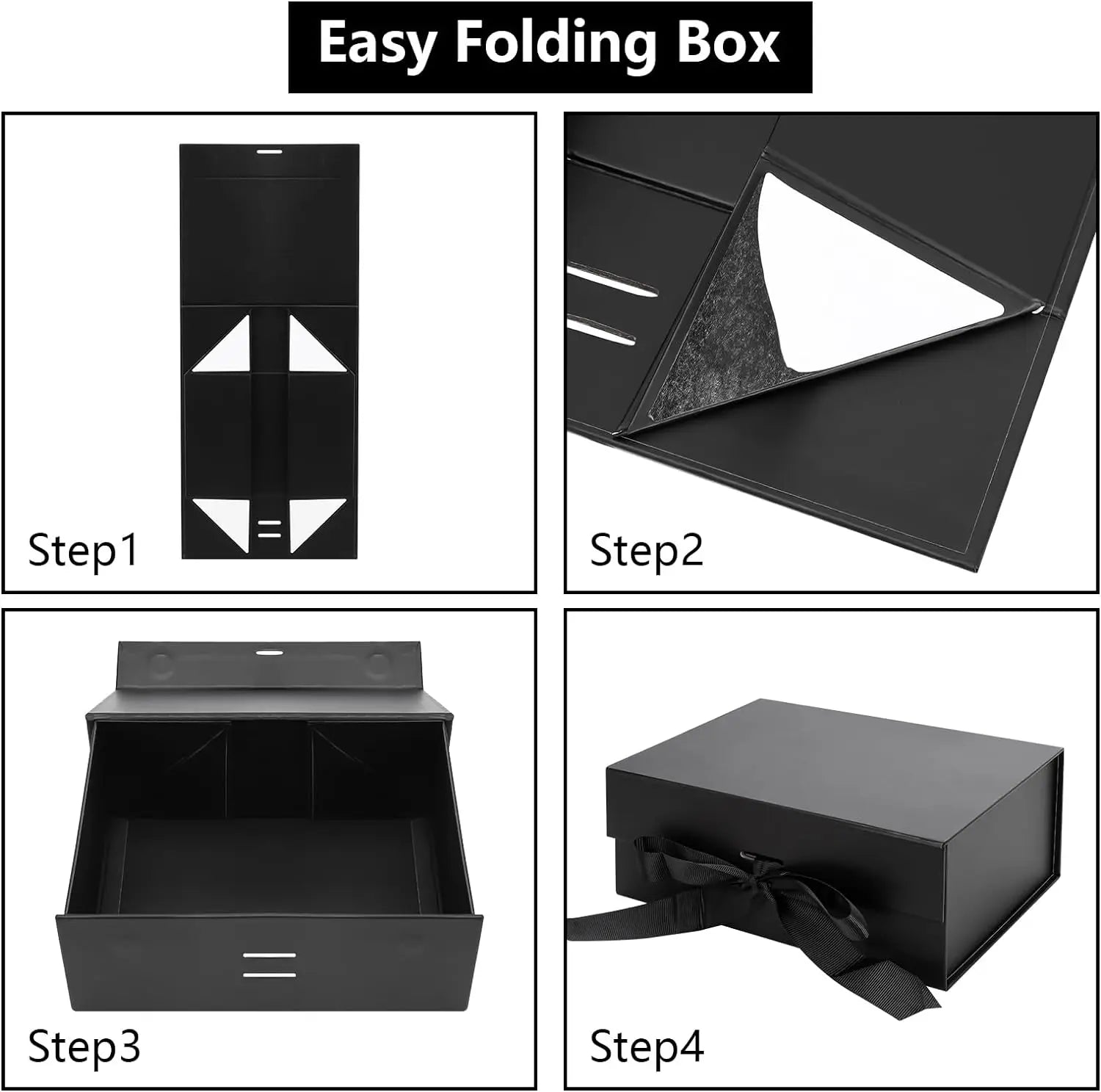 Custom Logo Versatile Premium Gift Box Luxury Package Cardboard Paper Hoodie Shoes Clothes Magnetic Packaging Box With Ribbon