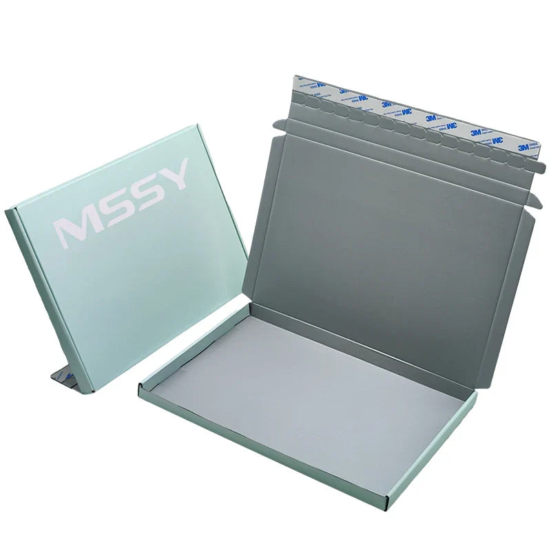 Custom Print Ecommerce Corrugated Paper Boxes Recycled Cardboard Zipper Tear Strip Mailer Packaging Shipping Box Custom Logo