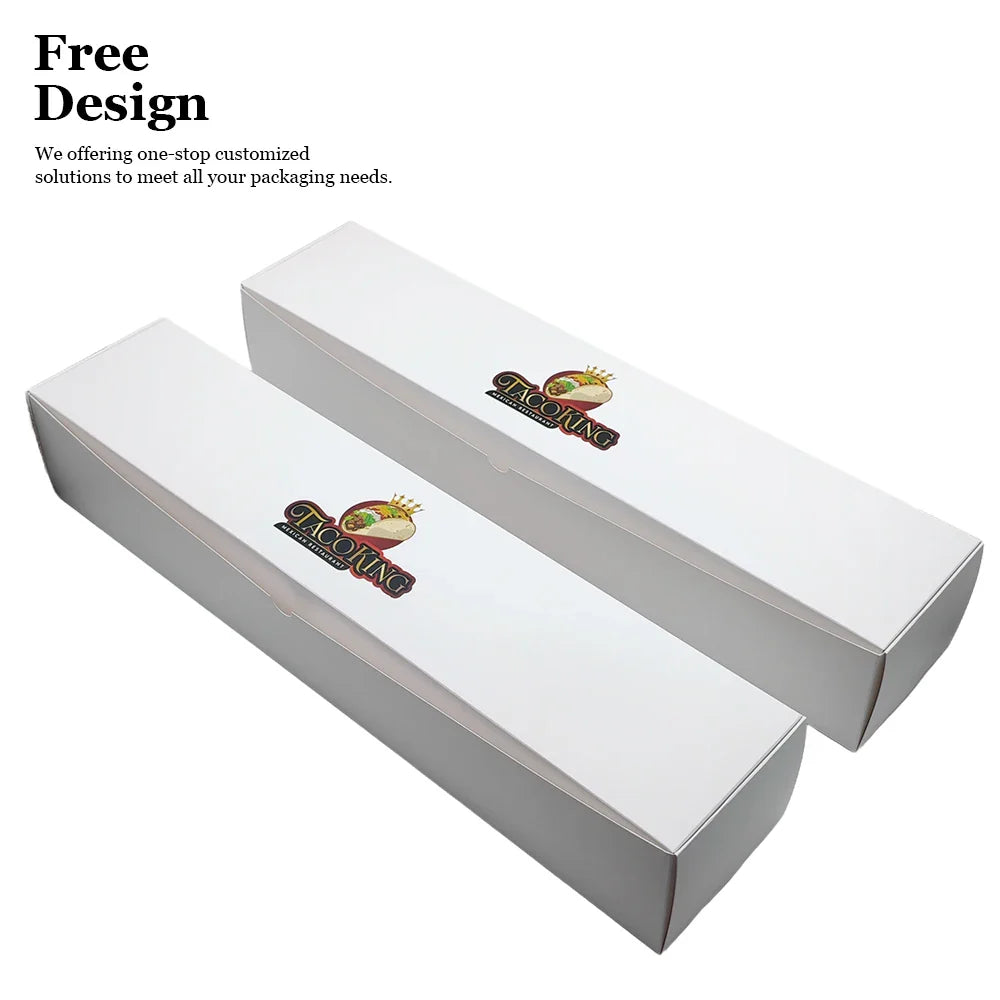 OEM Customized Flat Folding Food Packaging Box White Matt Card Coated Paper Mailing Cardboard Storage Delivery Boxes
