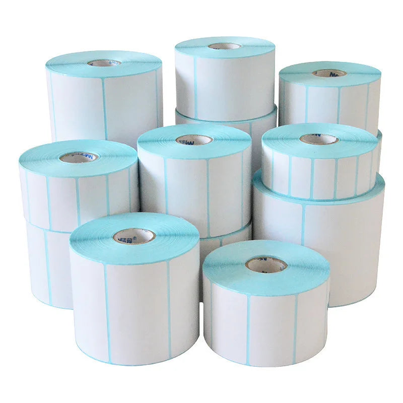Wholesale Waterproof Oilproof Roll A6 Waybill Adhesive Paper 100x150 White Direct Thermal Shipping Label 4x6 Thermal Sticker