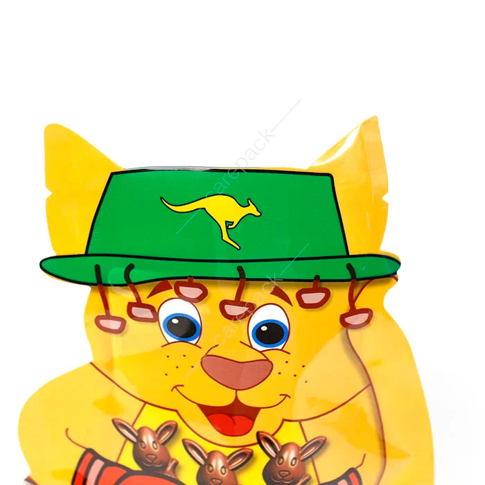 Special Shape Bag special shaped hologram painting 3.5g Pack Irregular Smell Proof Special Plastic Die Cut Custom Shaped Mylar