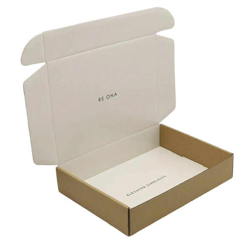 Eco Friendly Corrugated Foldable Packing Custom Sending Business Product Apparel White Branding Shipping Mailer Paper Boxes