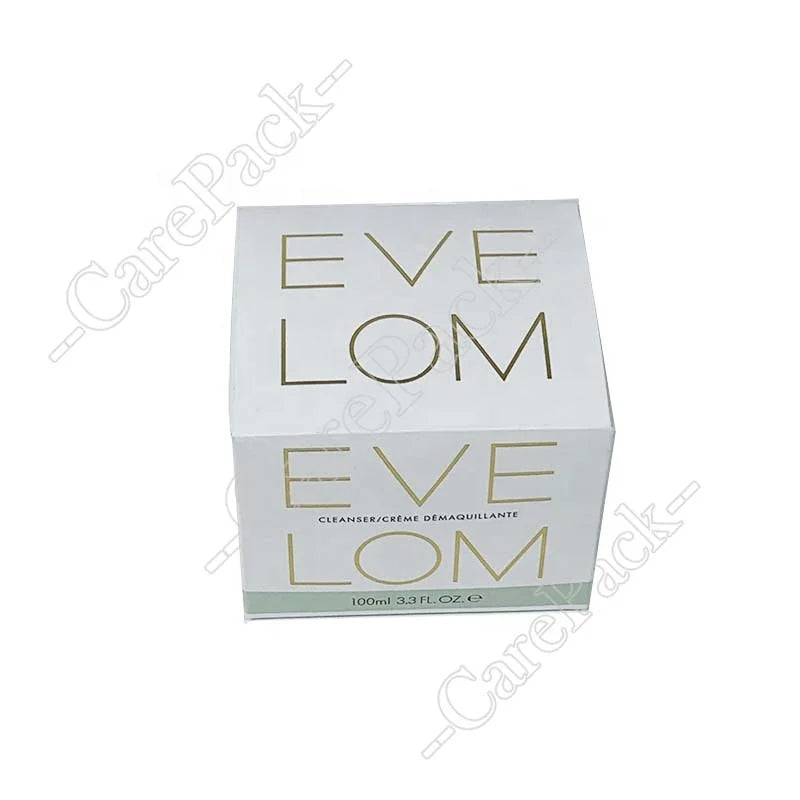 Custom Printing Saffron Cream Makeup Remover Cosmetic Perfume Fragrance Gift Packaging Box Paper Double Tuck Luxury Art Rigid