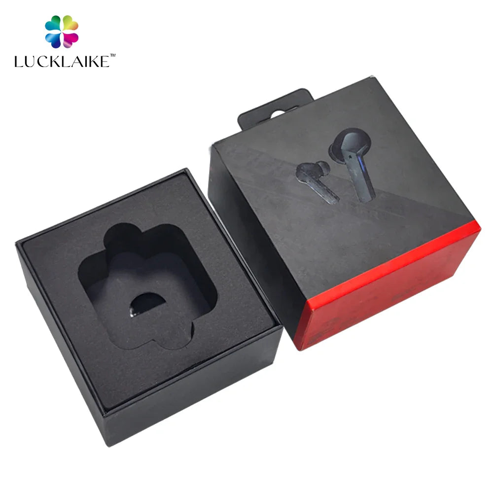 Custom Designed Cardboard Smart Products Wireless Earphone Cable Packaging Boxes Elegant Earbuds Packing Box for Electronics