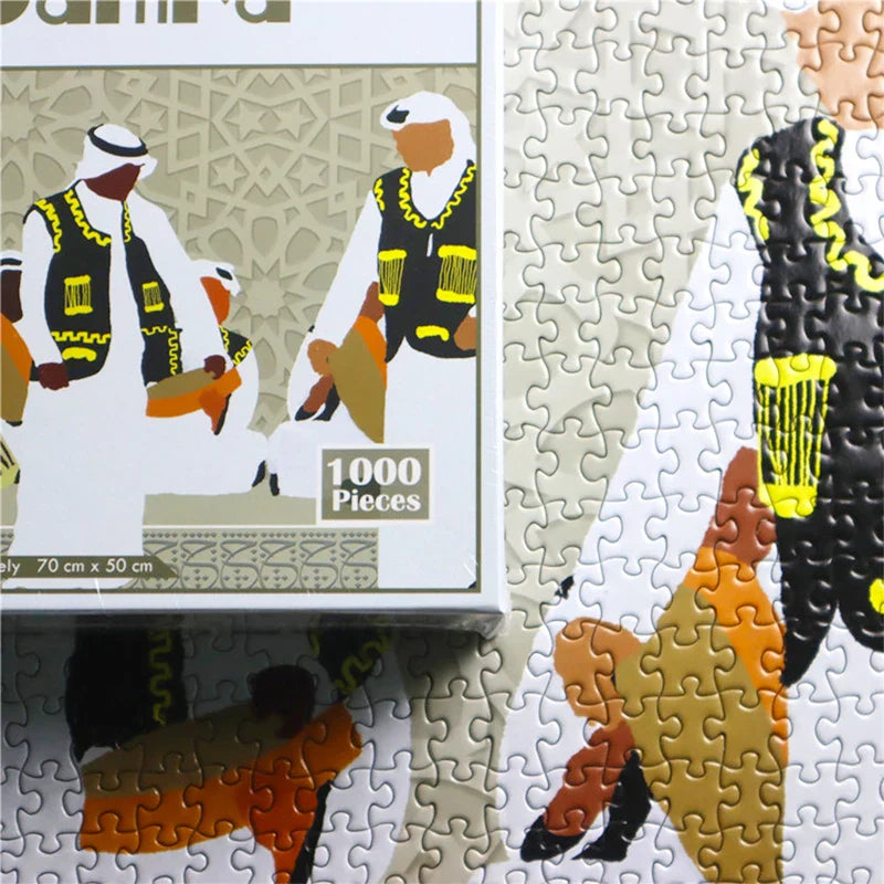Print Personalized Brain Game 500&1000 Pieces Adult Jigsaw OEM 1000pcs Large Custom Puzzles