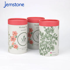 Custom Logo Print Food Grade Powder Paper Tube Kraft Cardboard Cylinder Packaging Empty Spice Paper Tube