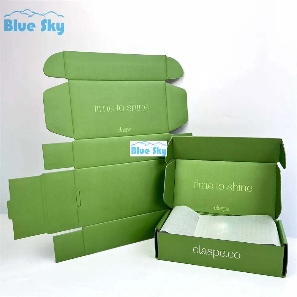 Airplane Fold Packaging Box Pink Corrugated Paper Box Customized Jewelry Nail Storage Gift Box Shipping Cardboard Printed Logo