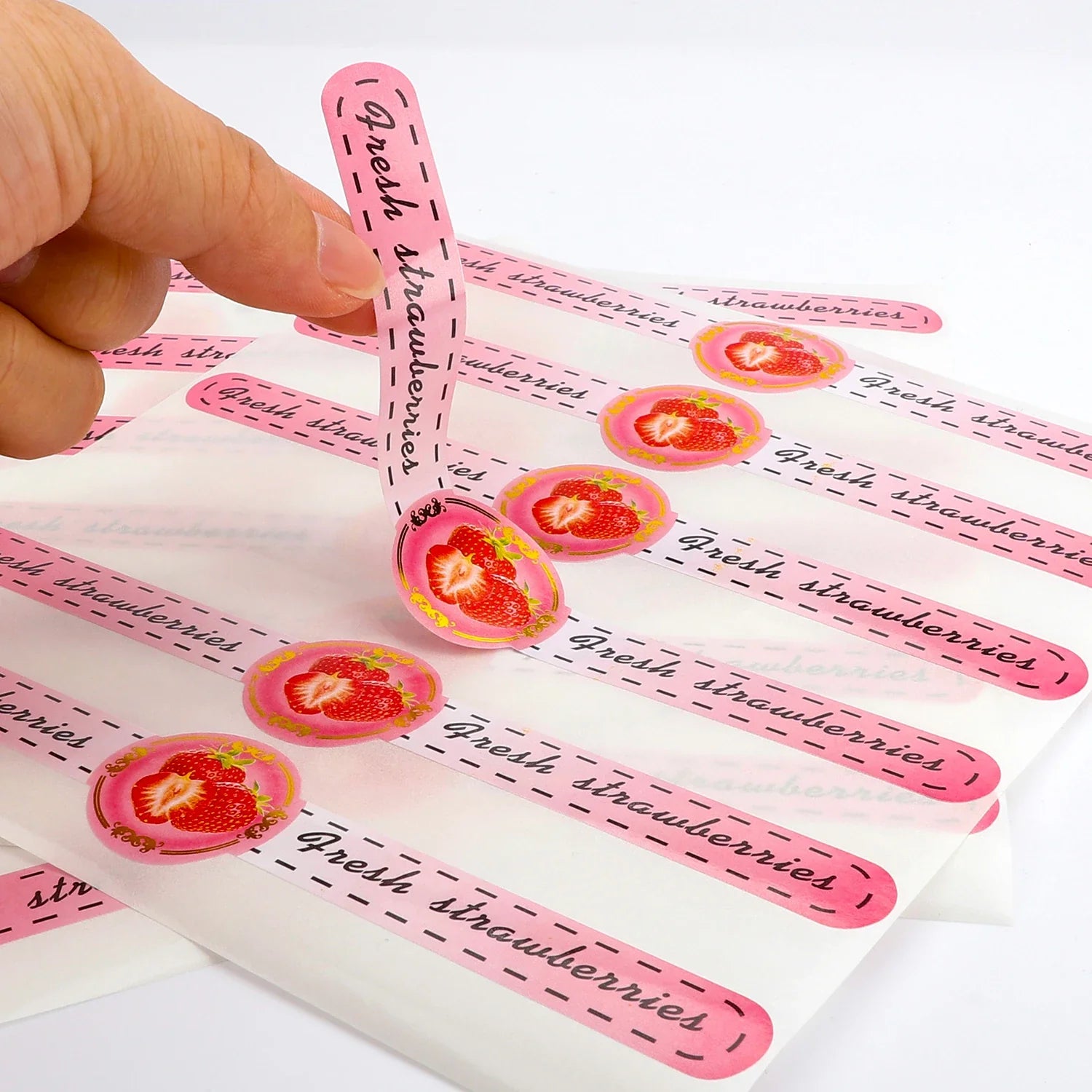 Personalized Logo Food Sticker Printing Self Adhesive Vinyl Round Waterproof Custom Packaging Roll Sticker Label for Bottle