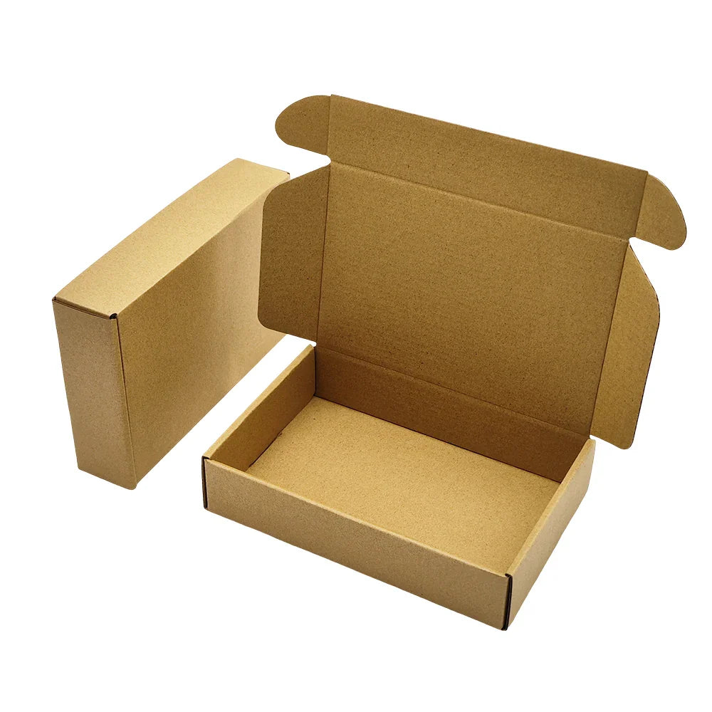 Custom Corrugated Recycled Brown Kraft Paper Folding Scarf Hat Pillow Socks Brand Carton Gift Boxes Package for Shipping