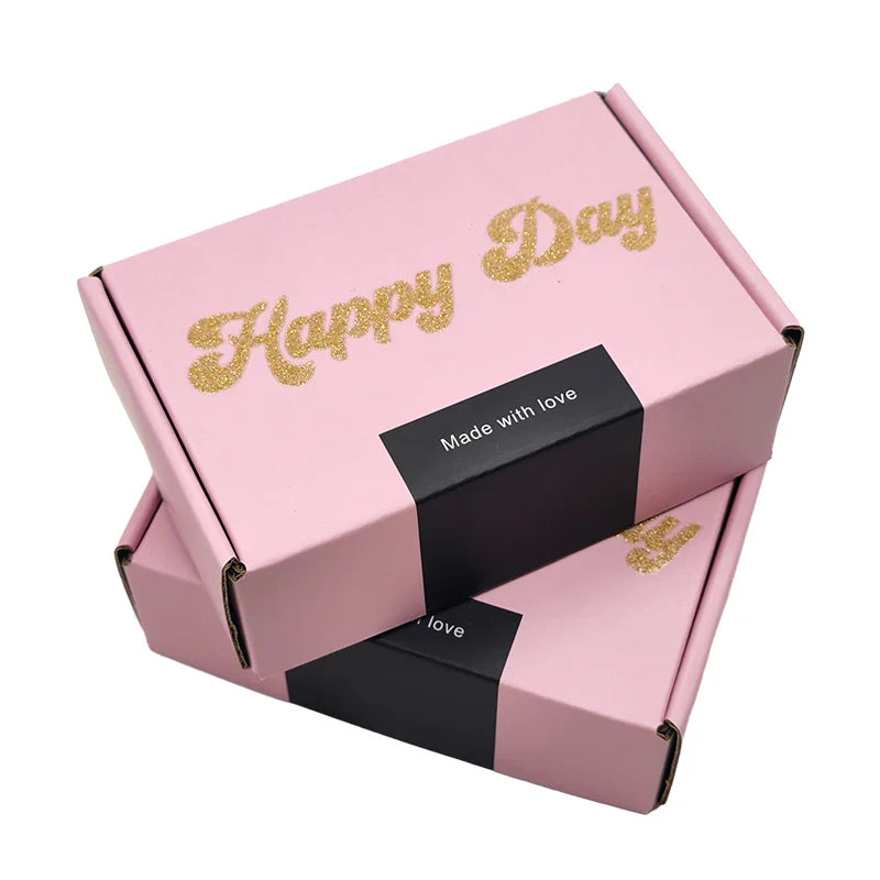 Recycled Shipping Mailer Box Custom Printed Kraft Corrugated Cardboard Verpackung Lingerie Mailer Box with Logo for Gift Package