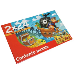 Custom Cartoon Educational Brain 2*24 Piece Exercise ECO-friendly Cardboard Children Paper Jigsaw Puzzle Manufacturers for Kids