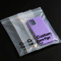 Transparents One Side Ziplock Bags With Hangle Plastic Reusable Bolsas Cellphone Case Zipper Bag for Iphone 17