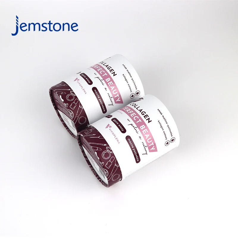 Eco-Friendly Custom logo Round Kraft Candle Cardboard Tube Tea Powder Coffee Bean Cylinder Packaging Collagen Paper Tube