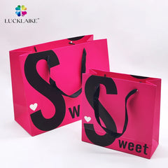 Wholesale Luxury Cardboard Paper Bag with Silver Foil Logo Custom Boutique and Shopping Clothing Packaging for Shoes