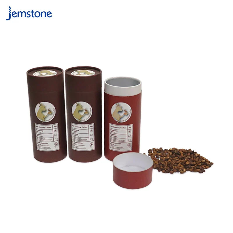 Food Grade Biodegradable 100% Airtight Food Powder Paper Tube Packaging for Tea Coffee Packaging Paper Tubes