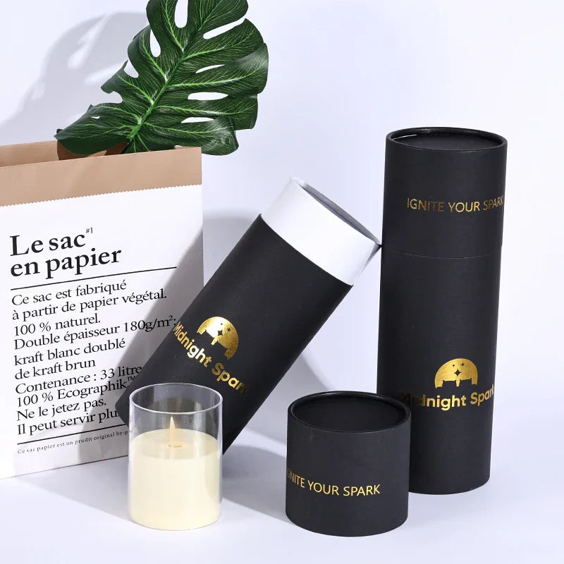 Custom Kraft  Product Cosmetic Black Push up Cardboard Tube Bottles Round Luxury Twist up Perfume Paper Tube Packaging