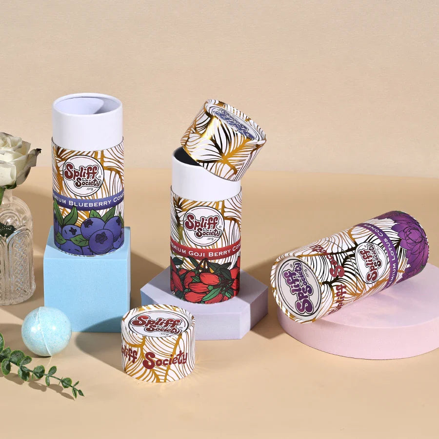 Custom  Bottles Product    Luxury Twist up  Cardboard Tube  Kraft Round Push up Gold Foil Paper Tube Box Packaging