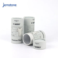 Custom Eco-Friendly Luxury Underwear Cylinder Packaging Socks Cardboard Tube Kraft T-shirt Paper Tube for Clothing