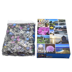 Luck Packing Wholesale Adults Custom Personalized Jigsaw Puzzle Game Box Manufacturer 1000 Pieces Custom Jigsaw Puzzle