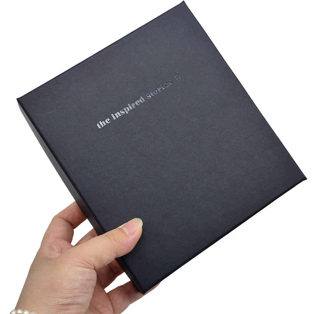 Customised UV Printing Paper Top and Bottom Cardboard Wallet Black Lid and Base Gift Boxes Jewelry Leather Belt Box Packaging