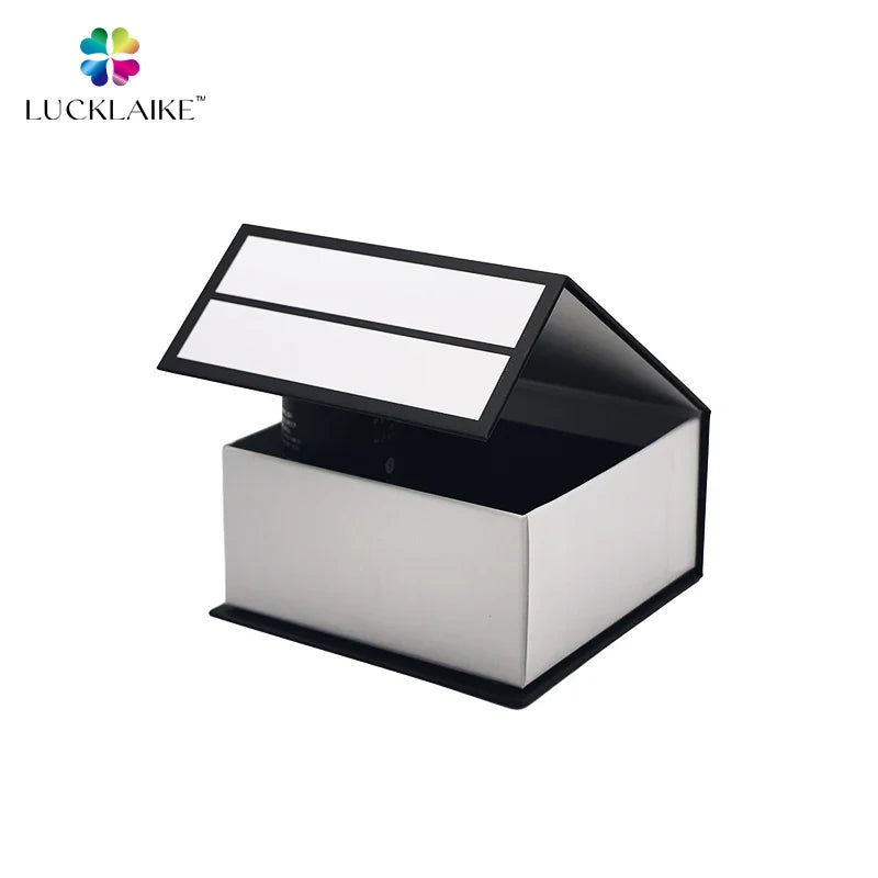 Wholesale Luxury Custom Logo Paper Jewelry Gift Boxes Ribbon Packaging for Rings Earrings Bracelets Sponge Matt Lamination