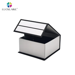 Wholesale Luxury Custom Logo Paper Jewelry Gift Boxes Ribbon Packaging for Rings Earrings Bracelets Sponge Matt Lamination